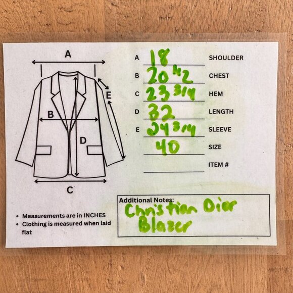 Vintage Christian Dior Monsieur Wool/Mohair Sport Coat Blazer Navy - Picture 12 of 12